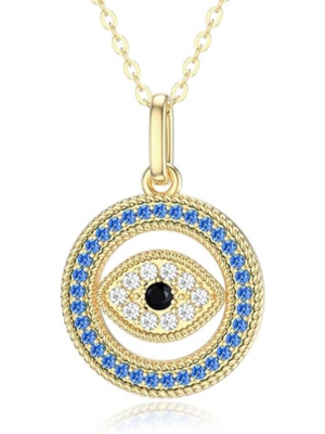 SISGEM 18k Gold Love Knot Pendant Necklace for Women